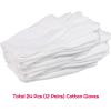 imageanezus 6 Pairs White Cotton Gloves for Dry Hands Eczema SPA Moisturizing Work Glove Liners for Serving Costume InspectionMedium