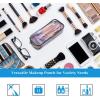imageanezus Clear Makeup Bag 6Pcs TSA Approved Toiletry Bag Clear Cosmetic Travel Bag with Zipper Quart Size Clear Pouch for Air Travel Toiletries Gym Bathroom Organization