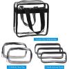 imageanezus Clear Makeup Bag 6Pcs TSA Approved Toiletry Bag Clear Cosmetic Travel Bag with Zipper Quart Size Clear Pouch for Air Travel Toiletries Gym Bathroom Organization