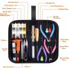 imageanezus Jewelry Making Tools Kit Jewelry Making Supplies Wire Wrapping Kit with Beading Needles Jewelry Pliers Elastic String and Earring Findings for Jewelry Necklace Repair