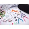 imageanezus Jewelry Making Tools Kit Jewelry Making Supplies Wire Wrapping Kit with Beading Needles Jewelry Pliers Elastic String and Earring Findings for Jewelry Necklace Repair