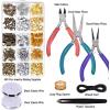 imageanezus Jewelry Repair Kit with Jewelry Pliers Jewelry Making Tools Beading String and Jewelry Making Supplies for Jewelry Repair Jewelry Making and Beading