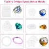 imageanezus Resin Molds 149 Pieces Silicone Resin Casting Molds and Tools Kit for Jewelry Resin Craft Making