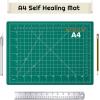 imageanezus Self Healing Sewing Mat 12inch x 18inch Rotary Cutting Mat Double Sided 5Ply Craft Cutting Board for Sewing Crafts Hobby Fabric Precision Scrapbooking ProjectA4 12x9 Inches