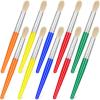image10Pcs Paint Brushes for Kids Anezus Children Paint Brushes Toddler Large Chubby Kids Paint Brush Set for Preschool Daycare Classroom Washable Paint Acrylic PaintRound