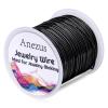 image18 Gauge Jewelry Wire for Jewelry Making Anezus Craft Wire Tarnish Resistant Copper Beading Wire for Jewelry Making Supplies and Crafting 18 Gauge GoldBlack