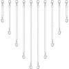 imageAnezus 10Pcs Necklace and Bracelet Extenders Silver Chain Extenders for Jewelry Making Assorted SizesSilver