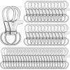 imageAnezus 150 Pcs Swivel Key Chain Lanyard Carabiner Hook for Key Chain Rings Lanyard