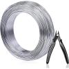 imageAnezus 18 Gauge 328 FT Bendable Aluminum Sculpting Wire  1mm Silveraluminum wire with cutter18 gauge