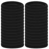 imageAnezus 50 Pcs Thick Black Hair Ties Large Hair Elastics Bulk Hair Ties Stretch Hair Bands Ponytail Holders for Thick Heavy and Curly Hair Neutral ColorsBlack