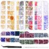 imageAnezus 7 Boxes Nail Rhinestones Nail Art Supplies Nail Studs 3D Nail Gems Jewels with Pickup Tools for Nails Decoration Makeup Clothes Shoes
