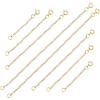 imageJewelry Extenders for Necklaces Anezus 12pcs Necklace Extenders Chain Extenders for Necklace Bracelet and Jewelry Making Assorted Sizes ampamp ColorsGold