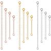 imageJewelry Extenders for Necklaces Anezus 12pcs Necklace Extenders Chain Extenders for Necklace Bracelet and Jewelry Making Assorted Sizes ampamp ColorsSilver  Gold and Rose Gold