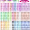 imageRhinestone Stickers Anezus 4950pcs Adhesive Stick on Gems Face Jewels Stickers Self Adhesive Rhinestones for Crafts Makeup and Decorations 30 Colors 4 Sizes