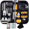 imageWatch Repair Kit Anezus 187Pcs Watch Tool Kit with Watch Link Pin Remover Tools and Watch Back Case Removal Tools for Watch Strap Remover Watch Battery Replacement Watch Band Sizing Watch Repair