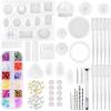 imageanezus Resin Molds 149 Pieces Silicone Resin Casting Molds and Tools Kit for Jewelry Resin Craft Making