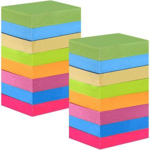 imageAnezus Mini Sticky Notes 15 x 2 Small SelfStick Notes 16 PadsPack 100 SheetsPad