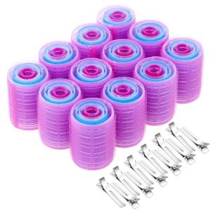 imageAnezus SelfGrip Rollers Set  60 Pcs Multicolored Curlers and Clips for HairstylingMulticolored