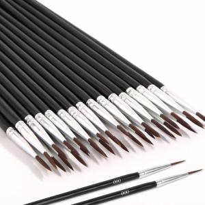 imageMiniature Detail Paint Brushes Anezus 30 Pcs Paintbrushes Small Watercolor Artists Paint Brushes for Acrylics Oil Model Craft Nail Detail Painting Size 00000
