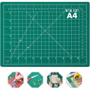 imageanezus Self Healing Sewing Mat 12inch x 18inch Rotary Cutting Mat Double Sided 5Ply Craft Cutting Board for Sewing Crafts Hobby Fabric Precision Scrapbooking ProjectA4 12x9 Inches