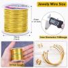 image18 Gauge Jewelry Wire for Jewelry Making Anezus Craft Wire Tarnish Resistant Copper Beading Wire for Jewelry Making Supplies and Crafting 18 Gauge BlackGold