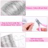 image18 Gauge Jewelry Wire for Jewelry Making Anezus Craft Wire Tarnish Resistant Copper Beading Wire for Jewelry Making Supplies and Crafting 18 Gauge BlackSilver