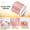 image18 Gauge Jewelry Wire for Jewelry Making Anezus Craft Wire Tarnish Resistant Copper Beading Wire for Jewelry Making Supplies and Crafting 18 Gauge BlackRose Gold