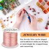 image18 Gauge Jewelry Wire for Jewelry Making Anezus Craft Wire Tarnish Resistant Copper Beading Wire for Jewelry Making Supplies and Crafting 18 Gauge BlackRose Gold