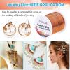 image22 Gauge Jewelry Wire Anezus Craft Wire Tarnish Resistant Copper Beading Wire for Jewelry Making Supplies and Crafting Gold 49 Yards45 MetersCopper