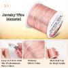 image22 Gauge Jewelry Wire Anezus Craft Wire Tarnish Resistant Copper Beading Wire for Jewelry Making Supplies and Crafting Gold 49 Yards45 MetersRose Gold