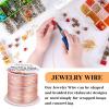 image22 Gauge Jewelry Wire Anezus Craft Wire Tarnish Resistant Copper Beading Wire for Jewelry Making Supplies and Crafting Gold 49 Yards45 MetersRose Gold