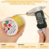 imageAnezus 12 Gauge Aluminum Wire 100 Feet  2mm Metal Armature Bendable Sculpting Wire for Crafts Wreath Making Jewelry Making Beading Floral Silvergold