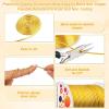 imageAnezus 12 Gauge Aluminum Wire 100 Feet  2mm Metal Armature Bendable Sculpting Wire for Crafts Wreath Making Jewelry Making Beading Floral Silvergold