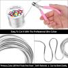 imageAnezus 12 Gauge Aluminum Wire 100 Feet  2mm Metal Armature Bendable Sculpting Wire for Crafts Wreath Making Jewelry Making Beading Floral Silversilver