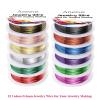 imageAnezus 12 Rolls Jewelry Wire Craft Wire Tarnish Resistant Beading Wire for Jewelry Making Supplies