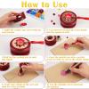 imageAnezus 754pcs Sealing Kit with Wax Beads Stamp Warmer Vintage Envelopes Metallic Pen for Letter Sealing Invitations Crafts