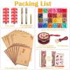 imageAnezus 754pcs Sealing Kit with Wax Beads Stamp Warmer Vintage Envelopes Metallic Pen for Letter Sealing Invitations Crafts