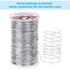 imageAnezus Bendable Craft Metal Wire  540 Feet 18 Gauge Flexible Beading Wire for Wreath Making Jewelry Making Floral Silver 1mm