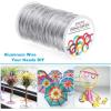 imageAnezus Bendable Craft Metal Wire  540 Feet 18 Gauge Flexible Beading Wire for Wreath Making Jewelry Making Floral Silver 1mm