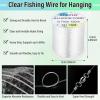 imageAnezus Fishing Wire for Hanging Clear Fishing Line Invisible String Strong Monofilament Line for Hanging Decorations and Crafts07mm  60lb