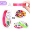 imageElastic String for Bracelets Anezus 12 Rolls Crystal Beading Wire for Jewelry Making Stretch Magic Bead Cord for Beading Bracelets and Jewelry MakingCrystal Round