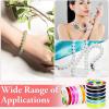 imageElastic String for Bracelets Anezus 12 Rolls Crystal Beading Wire for Jewelry Making Stretch Magic Bead Cord for Beading Bracelets and Jewelry MakingFlat