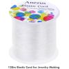 imageElastic String for Bracelets Anezus 1mm Elastic Bracelet String Beading String Jewelry String Stretch Cord for Bracelets Jewelry Making Beads1 mm
