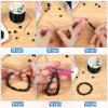 imageStretchy String for Bracelets Anezus Elastic String Jewelry Bead Cord with 2pcs Large Eye Beading Needles for Seed Beads Pony Beads Bracelets and Jewelry Making WhiteBlack