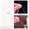 imageStretchy String for Bracelets Anezus Elastic String Jewelry Bead Cord with 2pcs Large Eye Beading Needles for Seed Beads Pony Beads Bracelets and Jewelry Making WhiteWhite
