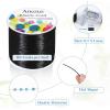 imageStretchy String for Bracelets Anezus Elastic String Jewelry Bead Cord with 2pcs Large Eye Beading Needles for Seed Beads Pony Beads Bracelets and Jewelry Making WhiteBlack