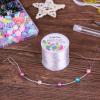 imageStretchy String for Bracelets Anezus Elastic String Jewelry Bead Cord with 2pcs Large Eye Beading Needles for Seed Beads Pony Beads Bracelets and Jewelry Making WhiteWhite