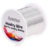 image22 Gauge Jewelry Wire Anezus Craft Wire Tarnish Resistant Copper Beading Wire for Jewelry Making Supplies and Crafting Gold 49 Yards45 MetersSilver