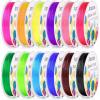 imageElastic String for Bracelets Anezus 12 Rolls Crystal Beading Wire for Jewelry Making Stretch Magic Bead Cord for Beading Bracelets and Jewelry MakingCrystal Round