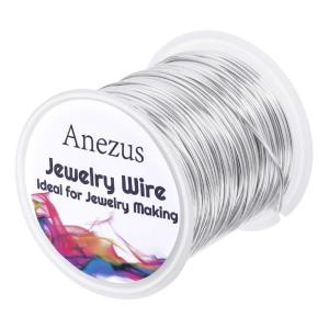 image18 Gauge Jewelry Wire for Jewelry Making Anezus Craft Wire Tarnish Resistant Copper Beading Wire for Jewelry Making Supplies and Crafting 18 Gauge BlackSilver